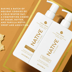 Native conditioner being poured into hand demonstrating easy application benefit