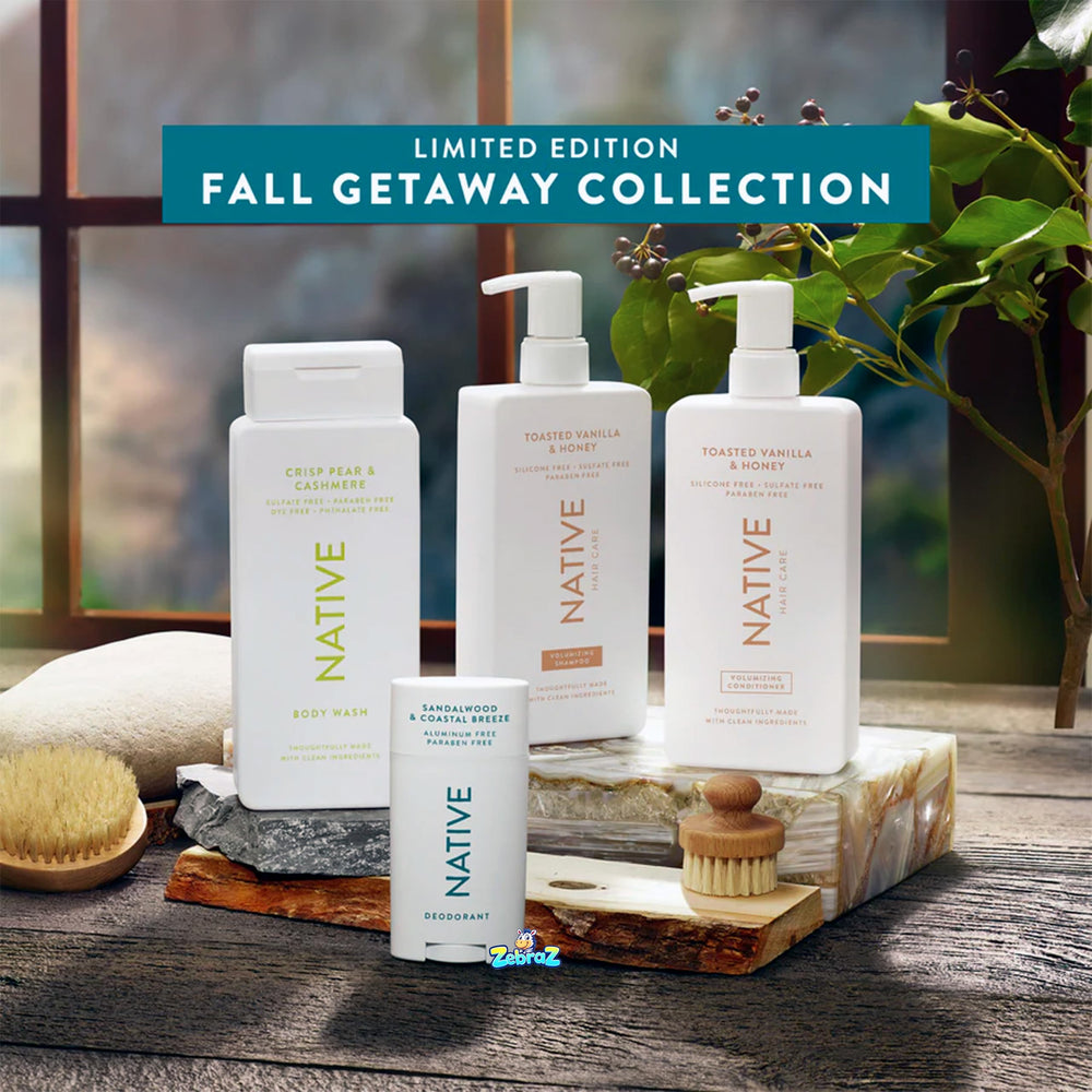 Native ingredients label close-up highlighting simple, clean formulation