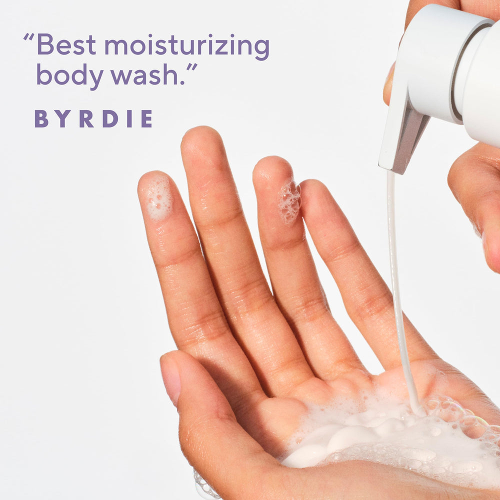 Native creamy foam texture on hand illustrating rich lather and moisturization