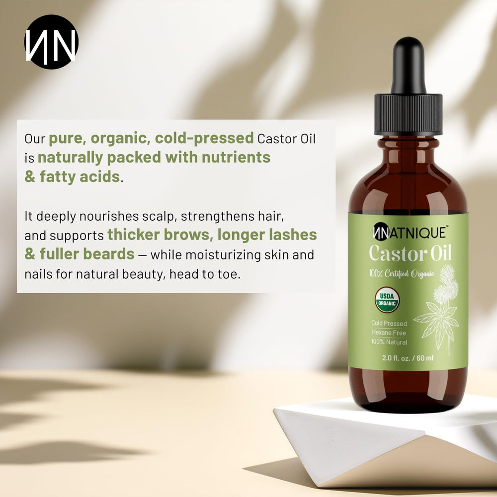 Natnique oil texture close-up highlighting rich consistency for deep hydration