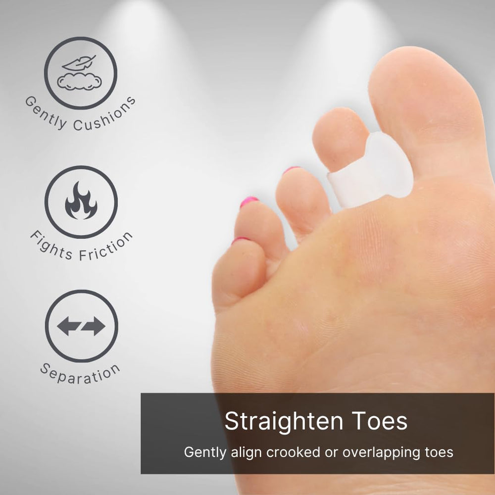 NatraCure detail of all-gel toe loop showing secure hold and reduced migration