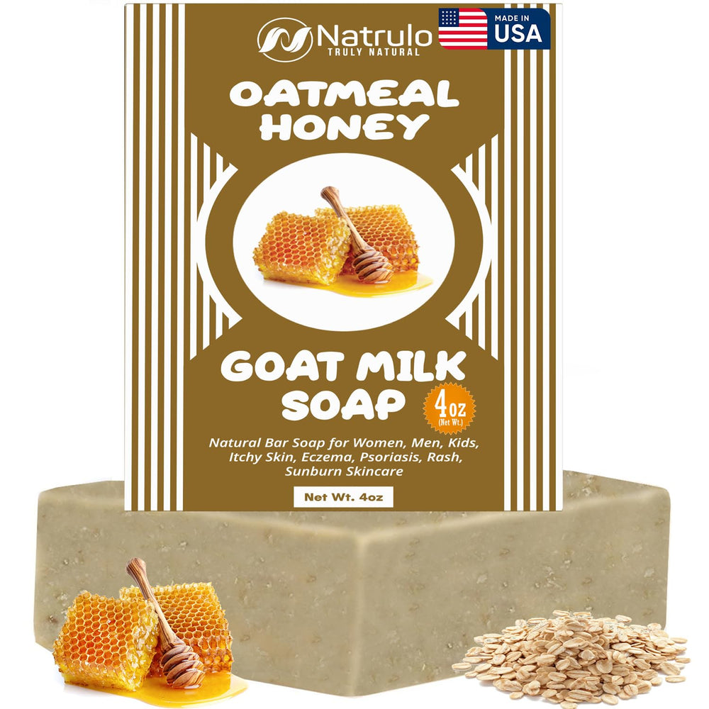 Natrulo soap front package showing gentle cleanser benefits