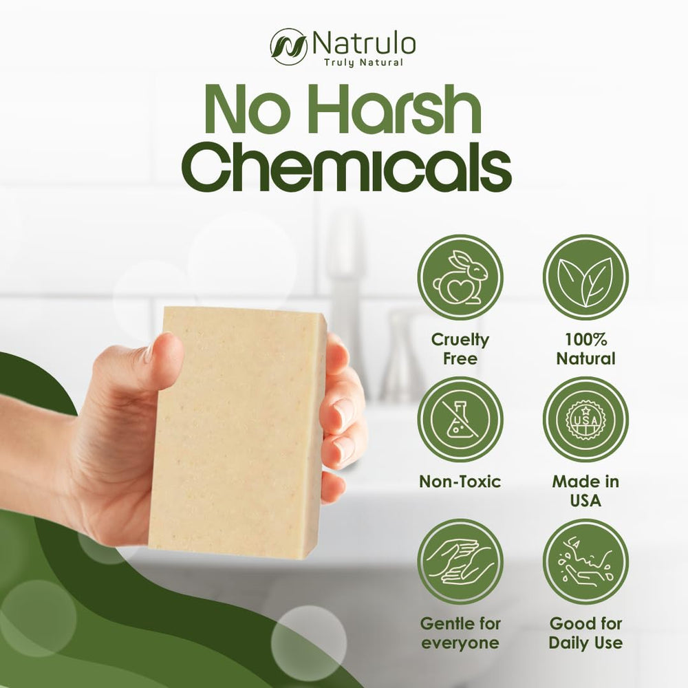 Natrulo soap lather in hand demonstrating gentle effective cleansing