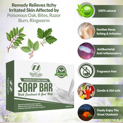 Natrulo soap lather texture demonstrating gentle cleansing action