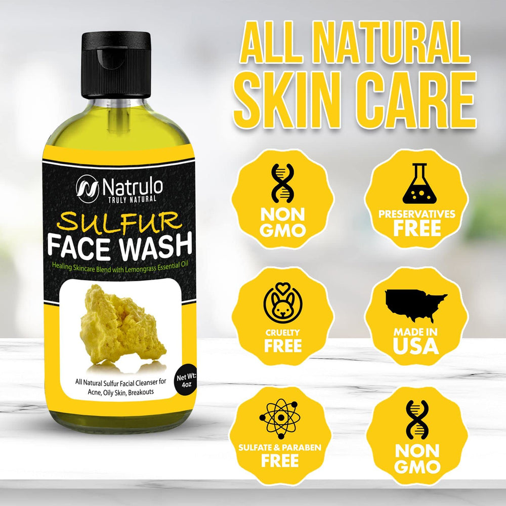 Natrulo product label detail highlighting 10% sulfur and lemongrass