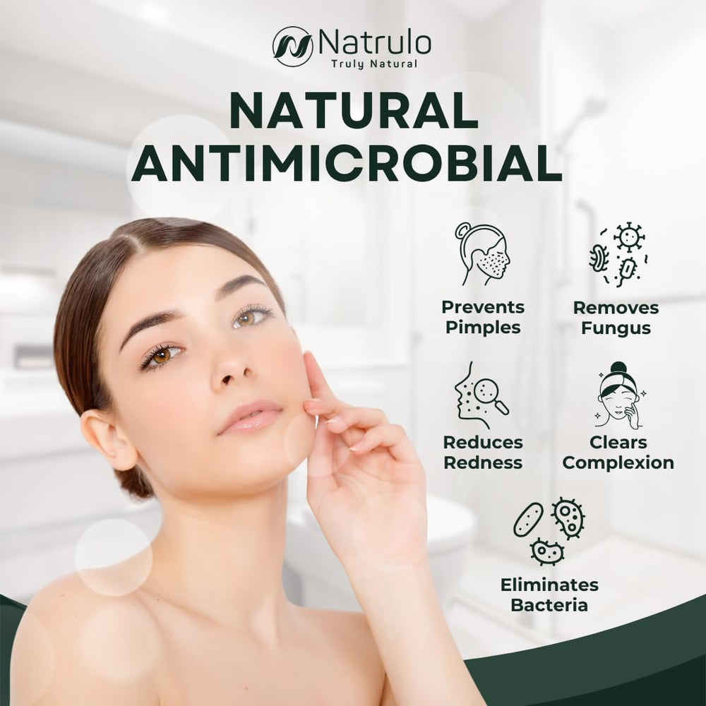 Natrulo soap on bathroom shelf promoting daily routine inclusion
