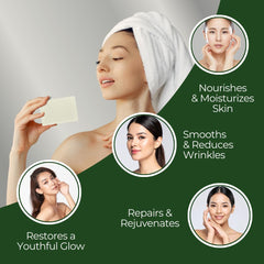 Natrulo soap close-up lather demonstrating gentle cleansing