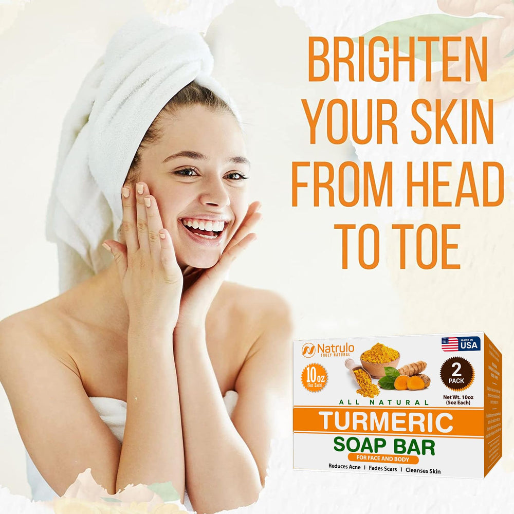 Applying Natrulo soap to underarm area illustrating brightening and freshness