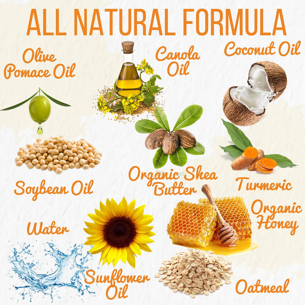 Washing face with Natrulo turmeric soap showing calm skin and reduced redness