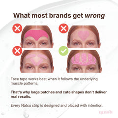 Natsu adhesive edge close-up showing gentle, skin-safe bond