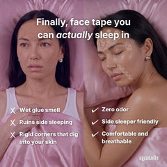 Natsu forehead shape detail demonstrating adhesive edge and gentle protection