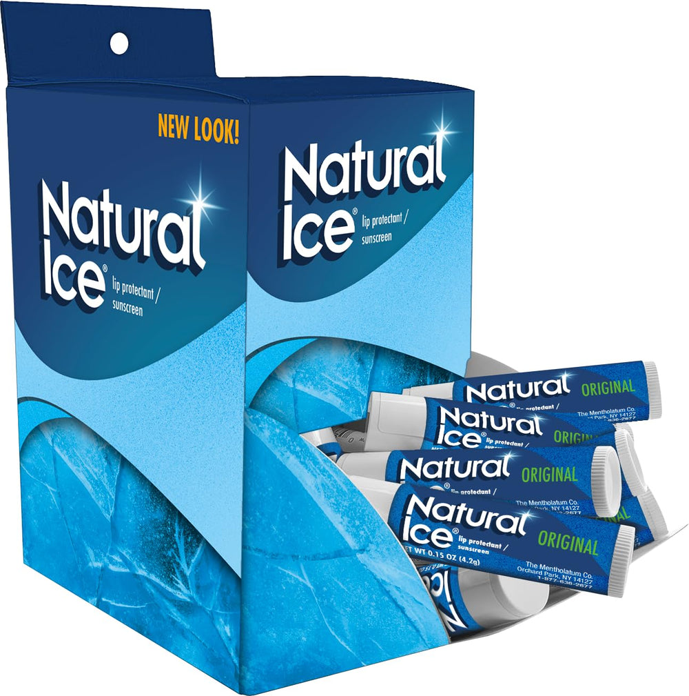Natural Ice front tube showing cap and cooling balm for fast relief