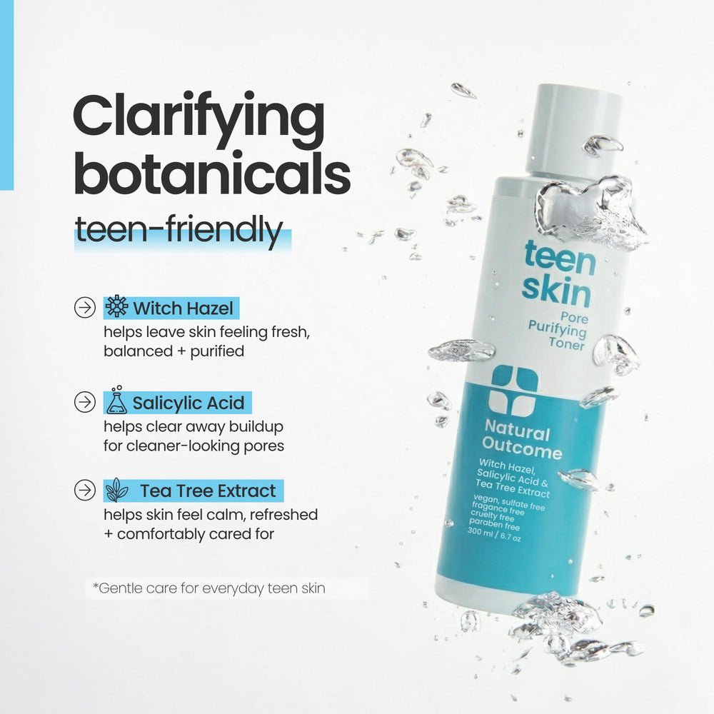 Natural Outcome applied to cotton pad demonstrating easy daily use