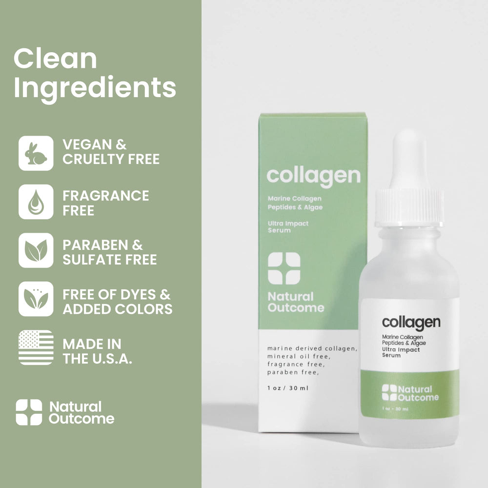 natural outcome bottle with hyaluronic acid visual showing hydration benefit