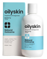 natural outcome front label showing product name and matte benefits