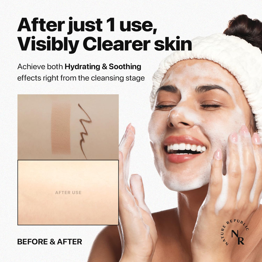 Nature Republic aloe leaf and extract close-up highlighting hydration