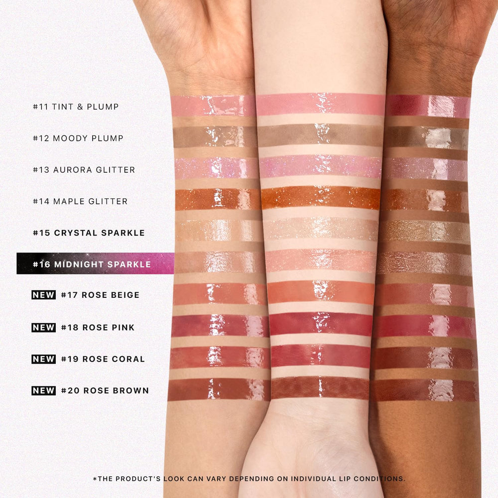 Nature Republic gloss layered over lipstick showing enhanced shine and color boost