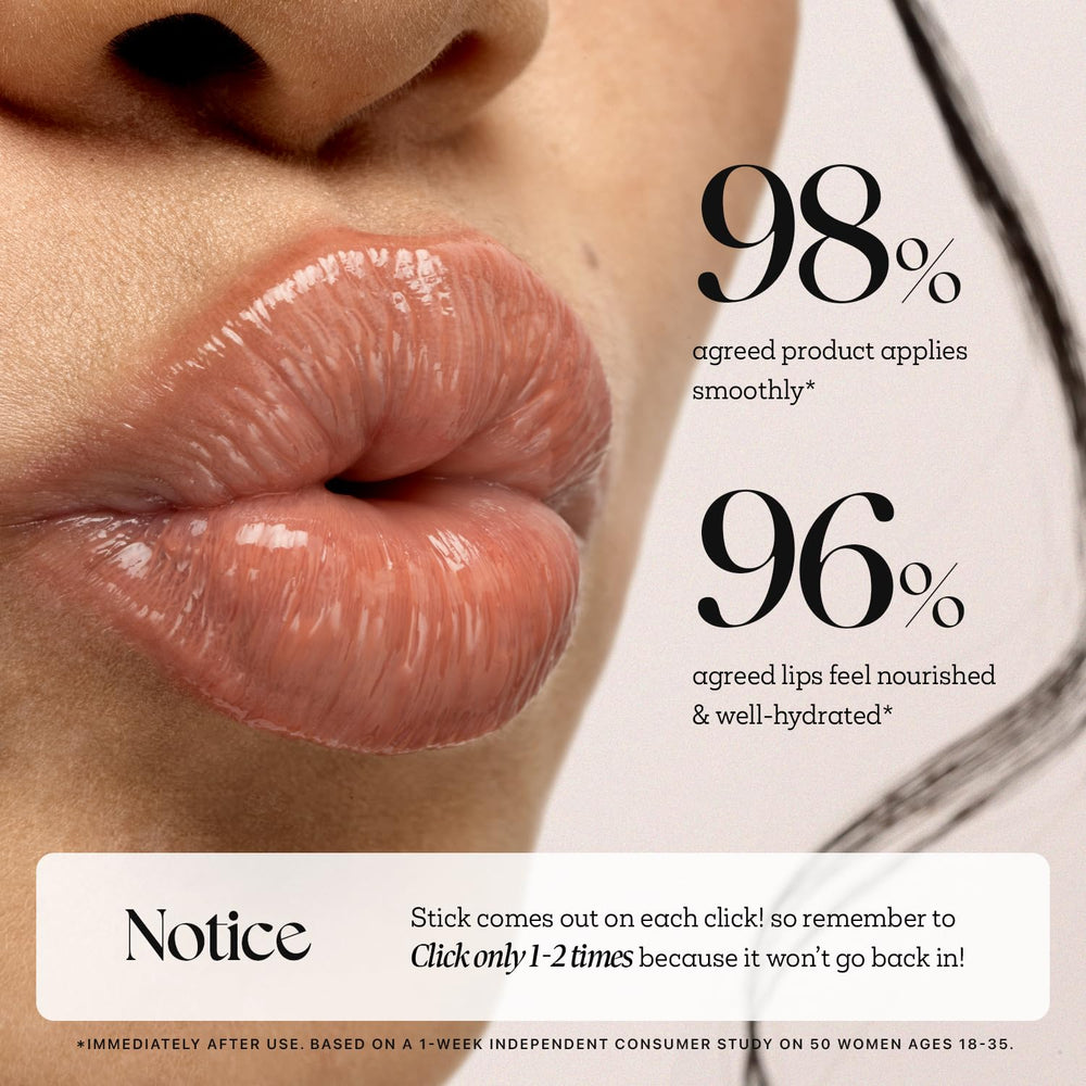 Nature Republic Honey Melting Lip tube with cap open highlighting click-dispense design for hygienic use