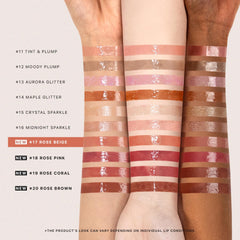 Nature Republic Honey Melting Lip swatched on arm showing true 17 Rose Beige color payoff for shade preview