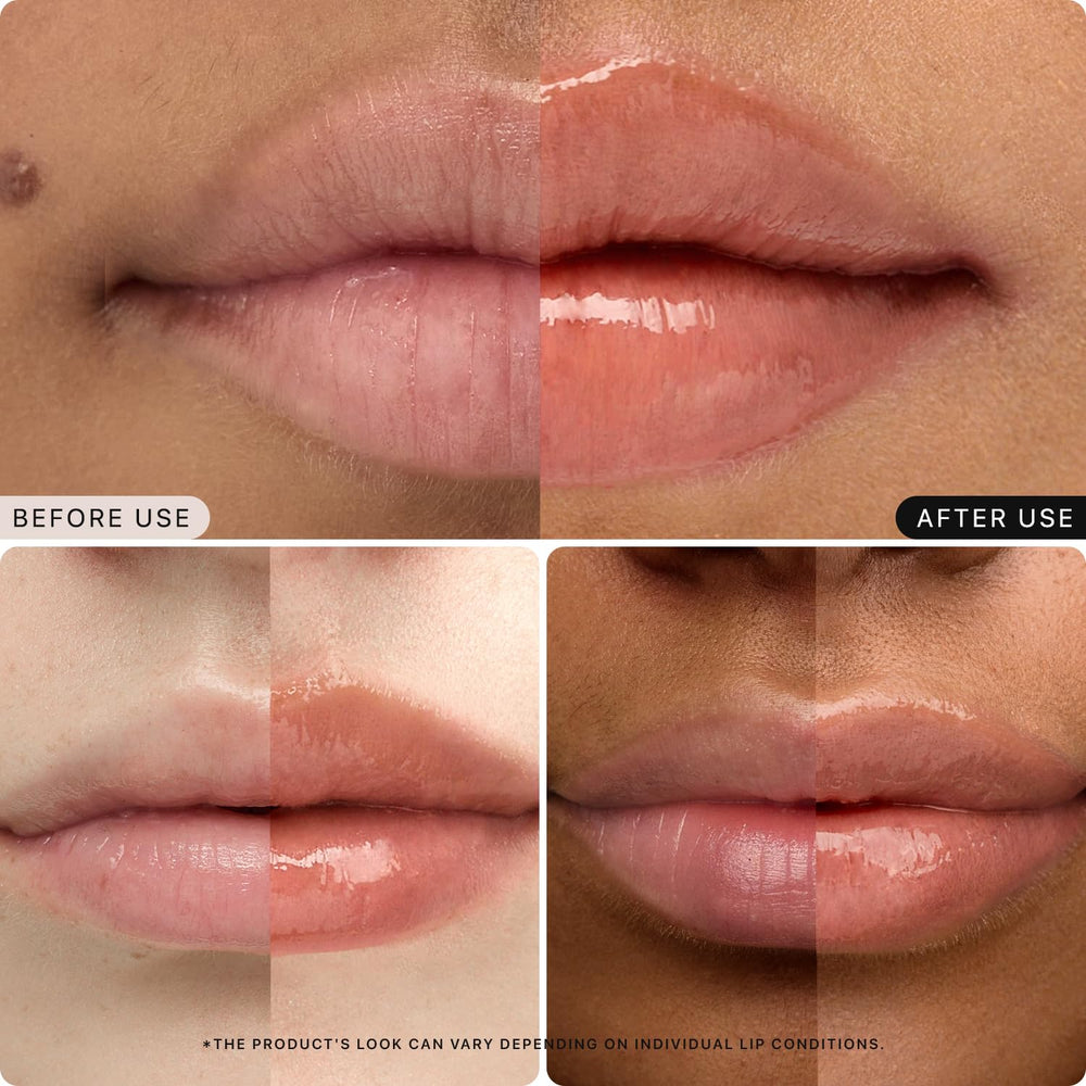 Nature Republic Honey Melting Lip beside honey and rose petals showing nourishing ingredients for soft lips