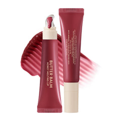 Nature Republic Raspberry Glaze front packaging showing compact tinted balm for glossy lips