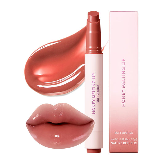 Nature Republic honey melting lip front packaging shows product and color