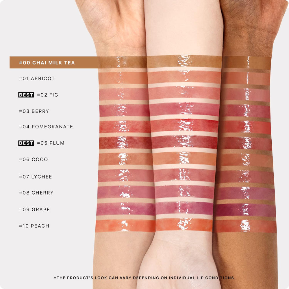 Nature Republic applied on lips model demonstrating natural, glowy nude effect