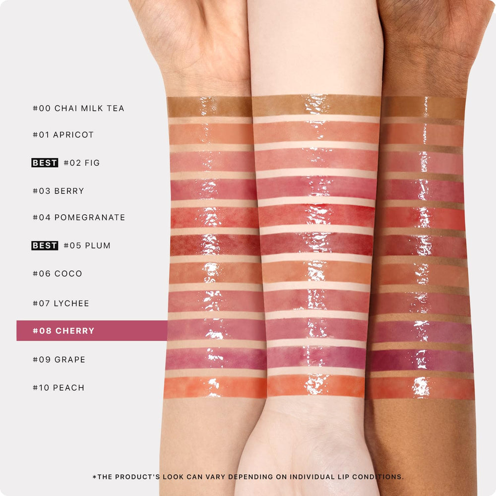 Nature Republic on model lips illustrating glowy finish and natural cherry enhancement