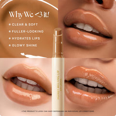 Nature Republic gloss texture smear close-up highlighting shiny, nourishing finish