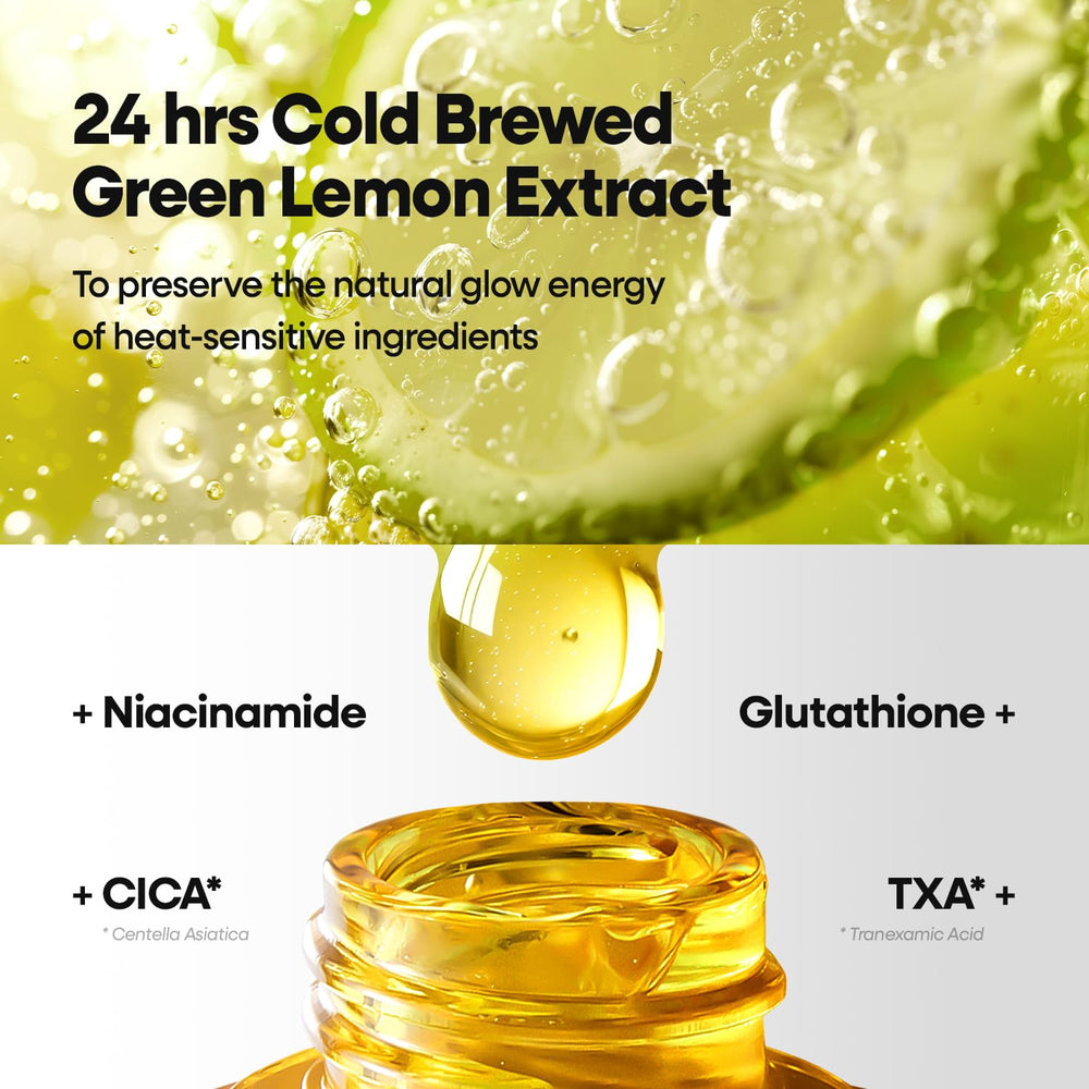 Nature Republic green lemon extract close-up illustrating natural vitamin C source