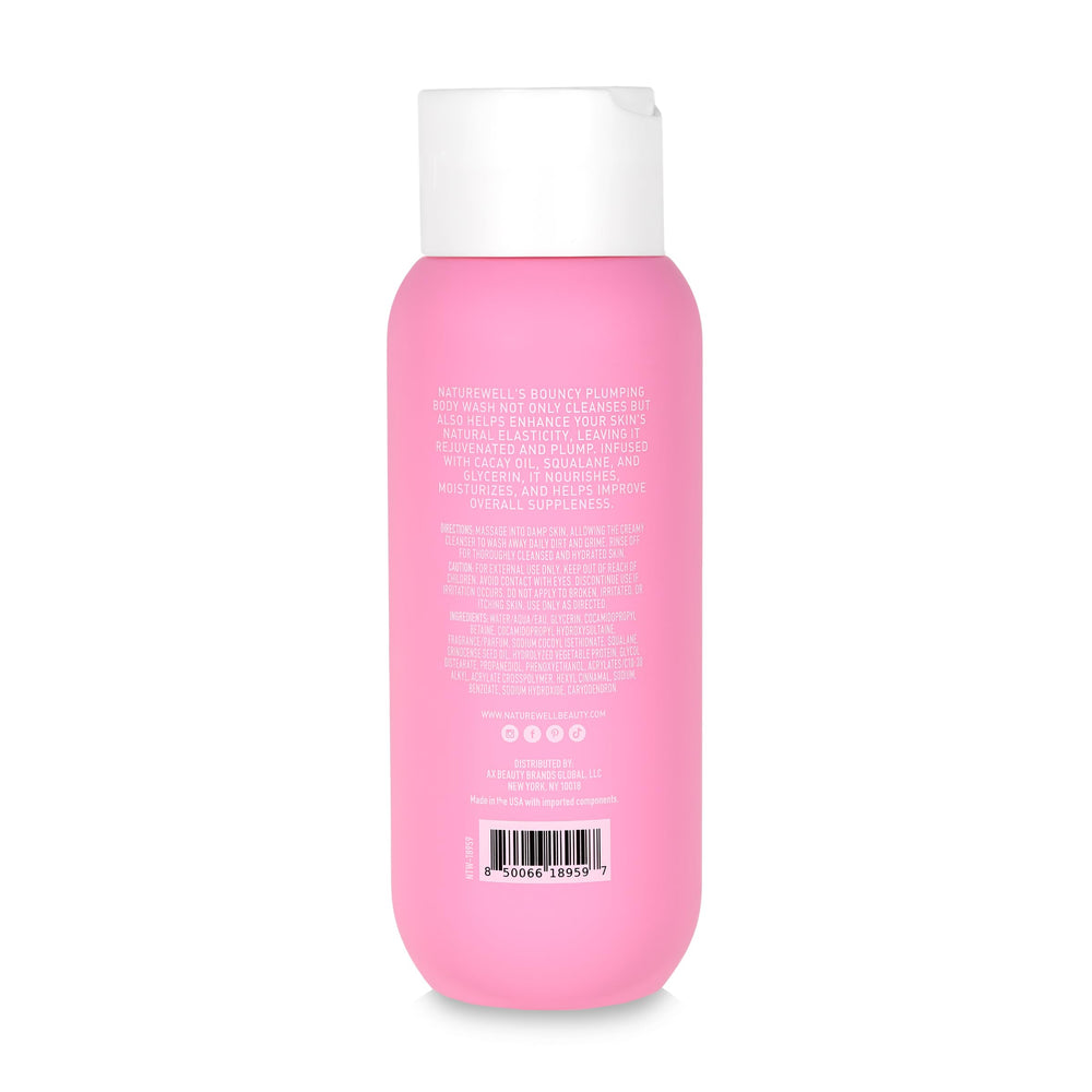 NATURE WELL after-shower skin showing plump, soft-looking results
