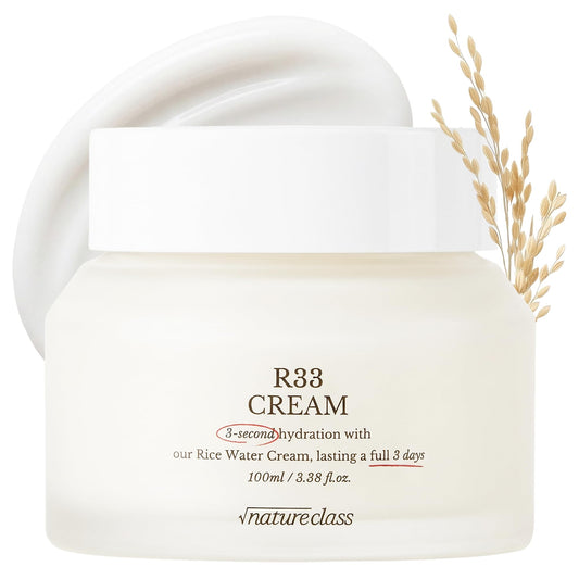 NATURECLASS front jar showing product and clean packaging benefits hydration