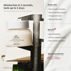 NATURECLASS texture close-up highlighting lightweight cream and fast absorption