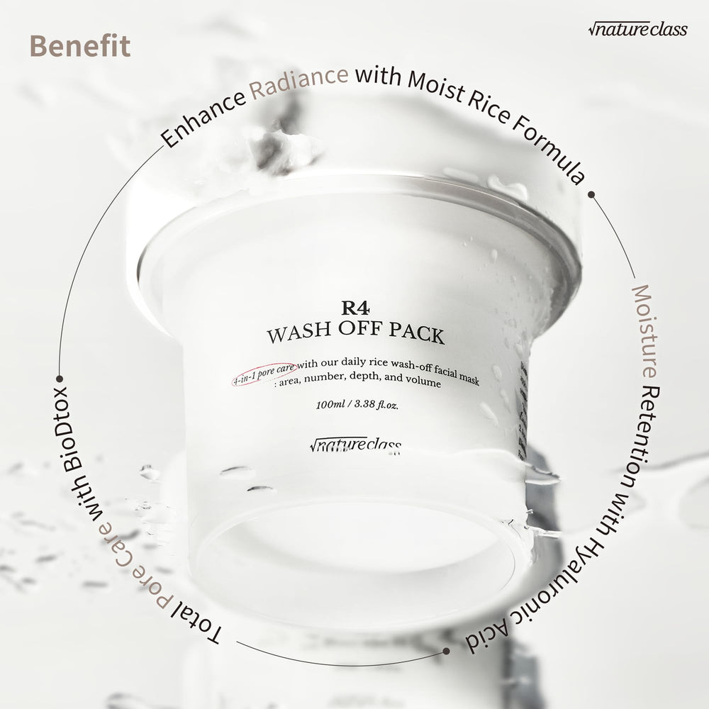 NATURECLASS applying mask on hand to show even spread and easy rinsing