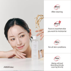 NATURECLASS rice ferment ingredients display communicating radiance support