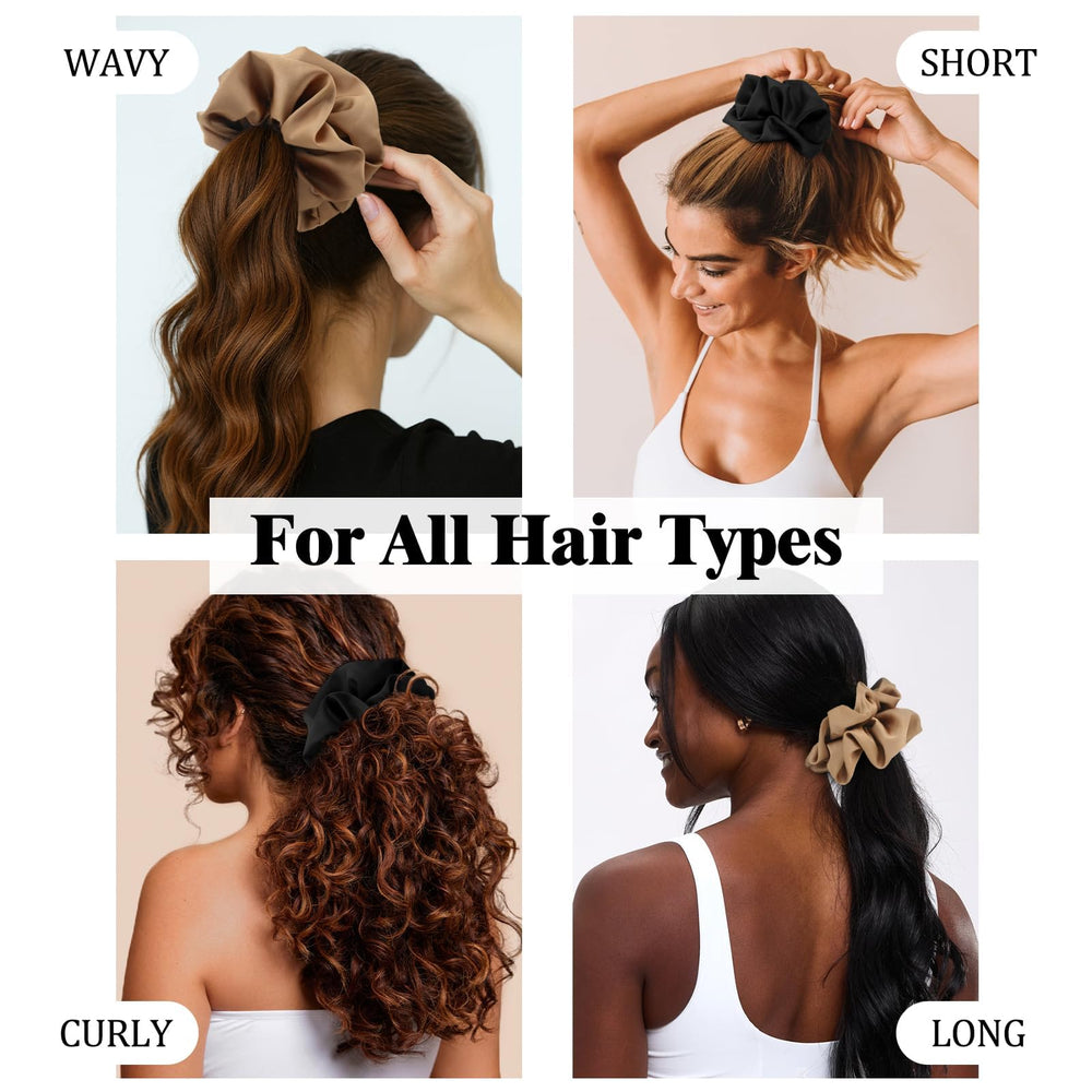 NatureKess scrunchie on bedside setting illustrating night care and reduced frizz benefit