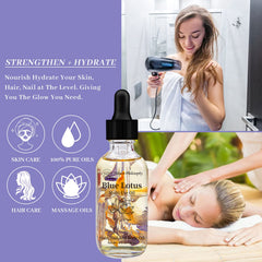 NP NATURES PHILOSOPHY oil massaged into cuticles to hydrate and soften nails