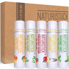 Naturistick lip balm in outdoor setting used by person showing protection and comfort