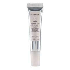 Naturium eye cream front jar showing product packaging and clear benefit