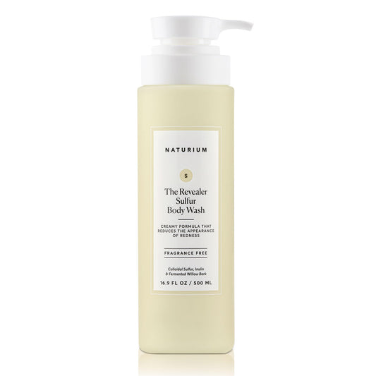 Naturium front bottle view highlights label and gentle clarifying benefits