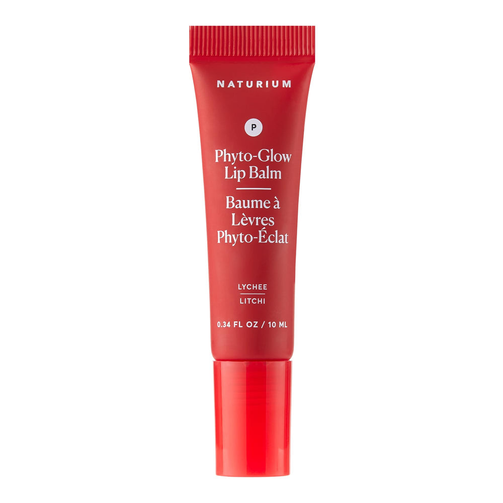 Naturium Phyto-Glow front packaging showing lychee shade and glossy finish