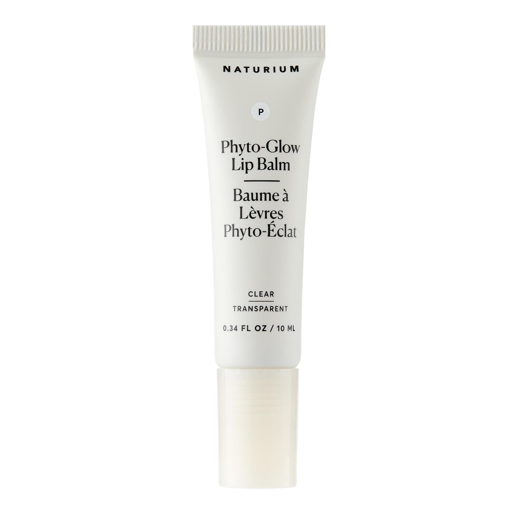 Naturium Phyto-Glow front packaging showing clear balm and glossy finish benefit