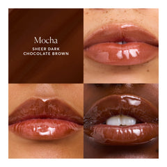 Naturium Phyto-Glow Lip Balm swatch on wrist showing mocha tint and hydrating sheen