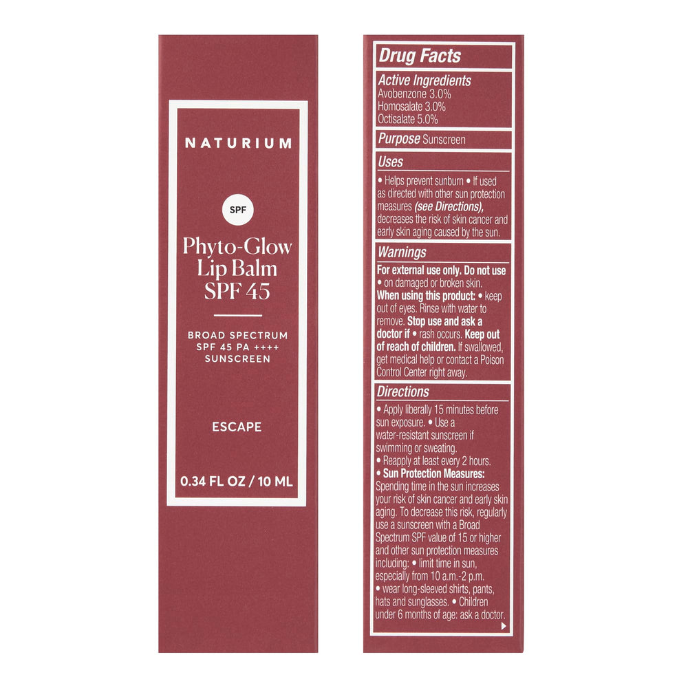 Naturium Phyto-Glow swatch on lips demonstrating sheer tint, shine and moisturizing effect