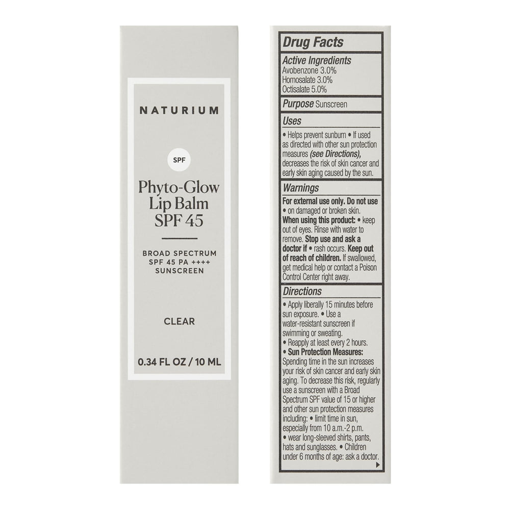 Naturium lip balm texture close-up showing glossy finish and hydration