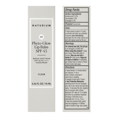Naturium lip balm texture close-up showing glossy finish and hydration
