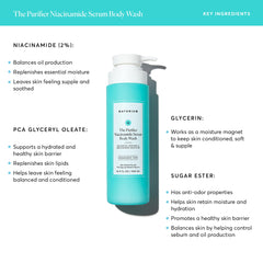 Naturium purifier gel texture on hand highlighting silky serum feel and hydrating benefits