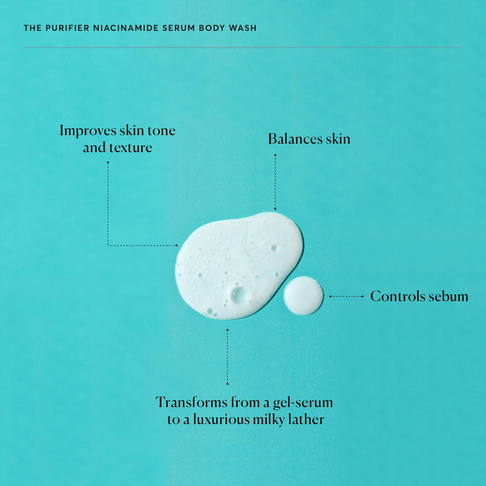 Naturium purifier lather milky foam in palm showing gentle cleansing and non-stripping finish