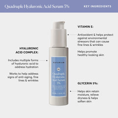 Naturium serum applied to skin illustrating smooth spread and immediate hydrating effect