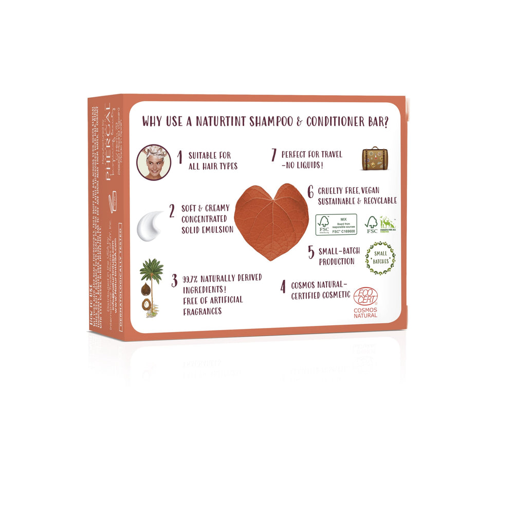 Naturtint bar creating lather on hair for gentle cleansing and conditioning